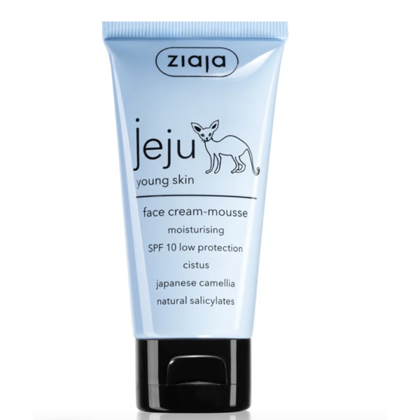 Ziaja Jeju Young Skin lengvos tekstūros drėkinamasis kremas jaunai odai, 50 ml