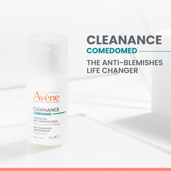 AVENE CLEANANCE COMEDOMED, koncentruota priemonė aknės ir odos nelygumų pažeistai odai prižiūrėti, 30ml paveikslėlis