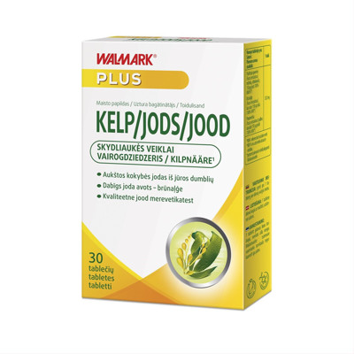 WALMARK KELP, 0,15 mg, 30 tablečių paveikslėlis