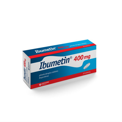 IBUMETIN, 400 mg, plėvele dengtos tabletės, N20 paveikslėlis