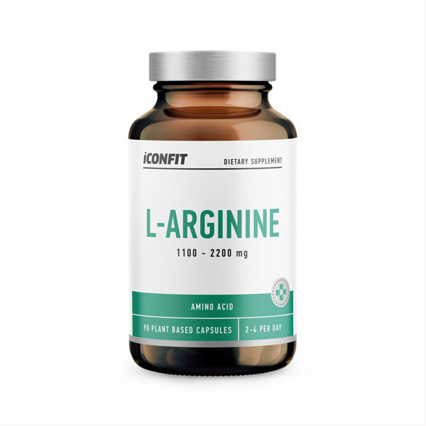 ICONFIT, L-Arginine, 1100 mg, 90 kapsulių paveikslėlis