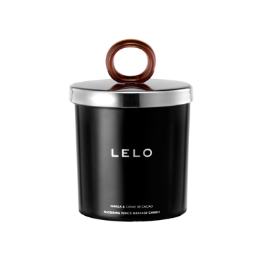 LELO FLICKERING TOUCH, feromoninė masažo žvakė (vanilė/kakavos kremas), 150  g