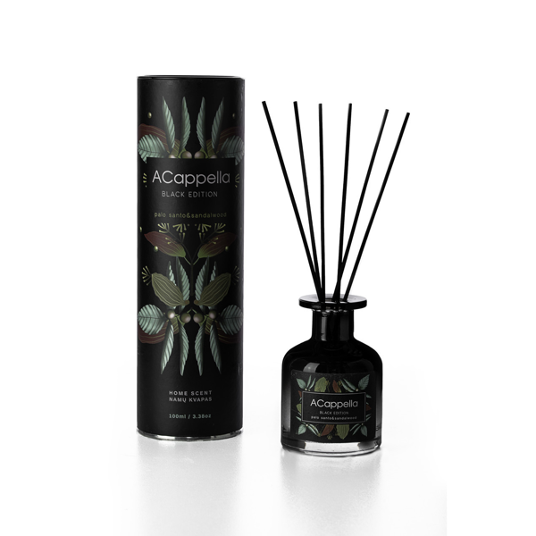 ACAPPELLA namų kvapas BLACK EDITION PALO SANTO & SANDALWOOD, 100 ml