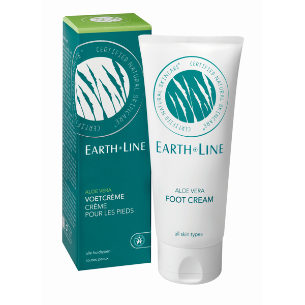 EARTH LINE Aloe Vera Pėdų kremas, minkštinamasis, visų tipų odai, 100ml