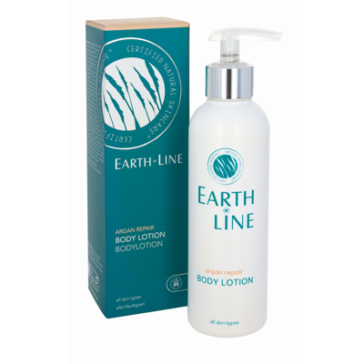 EARTH LINE Argan Repair Kūno losjonas, visų tipų odai, 200ml