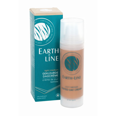 EARTH LINE Tonuotas dieninis kremas (šviesus/vidutinis), 35 ml