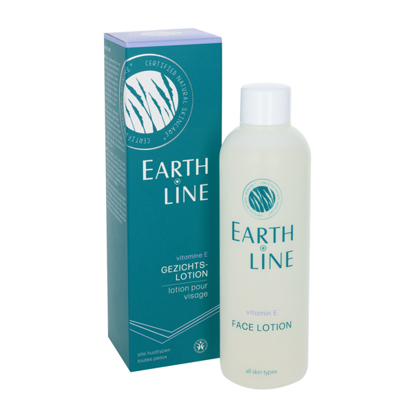 EARTH LINE Vitamin E Veido losjonas, visų tipų odai, 200ml