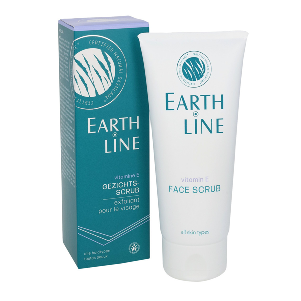 EARTH LINE Vitamin E Veido šveitiklis, visų tipų odai, 100ml