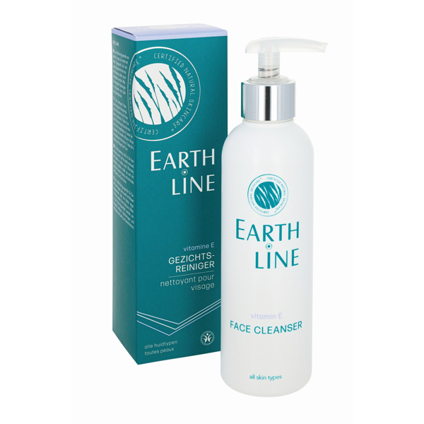 EARTH LINE Vitamin E Veido valiklis, visų tipų odai, 200ml