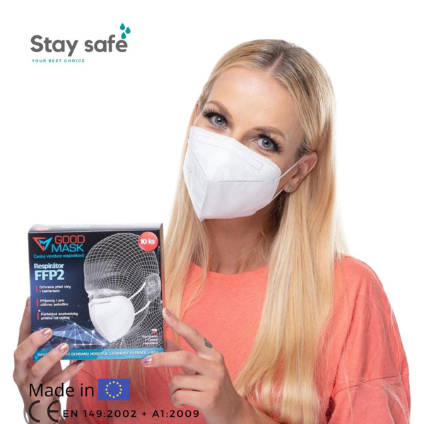 GOODMASK RESPIRATORIUS FFP2 X 10 VNT. (juodos spalvos)