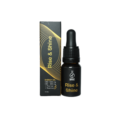 HEMP SPECTRUM BALTICS kanapių 15% CBD + 3% CBC aliejus RISE & SHINE, 10 ml