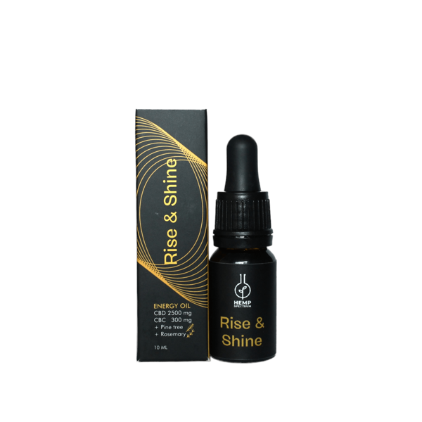 HEMP SPECTRUM BALTICS kanapių 25% CBD + 3% CBC aliejus RISE & SHINE, 10 ml