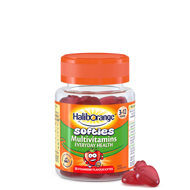 Haliborange Multivitamins Softies Strawberry, braškių skonio multivitaminų guminukai, 30 guminukų