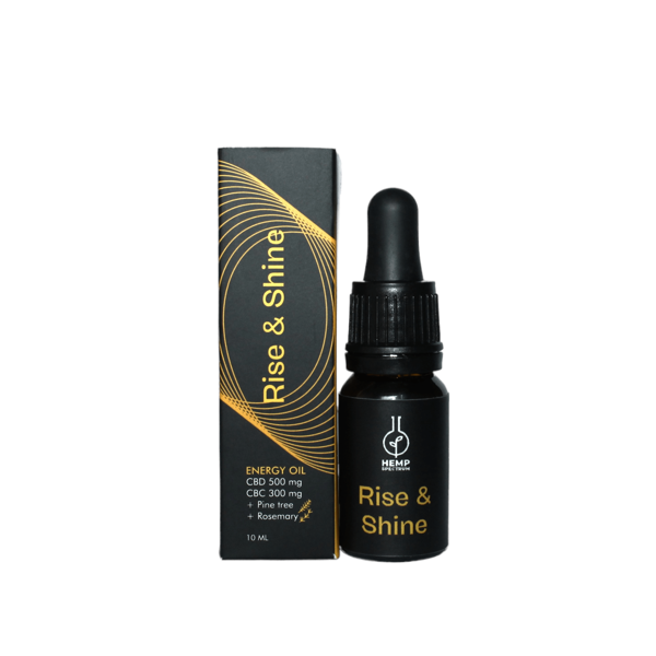 HEMP SPECTRUM BALTICS kanapių 5% CBD + 3% CBC aliejus RISE & SHINE, 10 ml