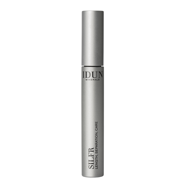 IDUN Minerals ilginantis ir blakstienas atskiriantis tušas, juodos spalvos Silfr Nr. 5011, 10 ml