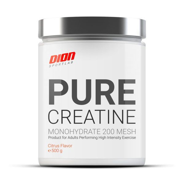 DION SPORTLAB PURE CREATINE, Citrusų,  500 g