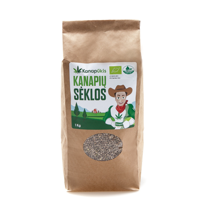 KANAPŪKIS Kanapių sėklos 1 kg.