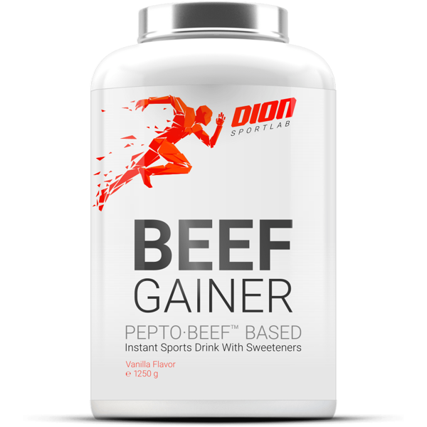 DION SPORTLAB BEEF GAINER, Vanilės sk., 1250 g