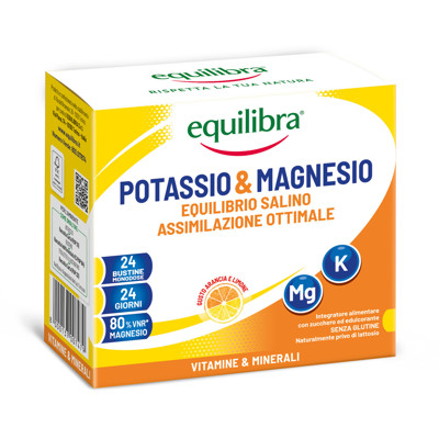 EQUILIBRA magnis ir kalis POTASSIUM & MAGNESIUM, 24 pak.