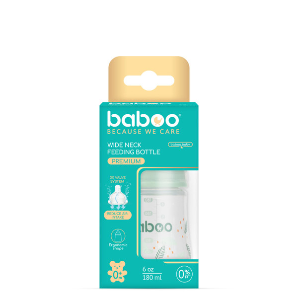 Baboo antikolinis maitinimo buteliukas, 150 ml, 0+ mėn, Peachy Keen