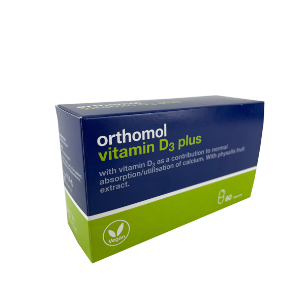 ORTHOMOL VITAMIN D3 PLUS, 60 kapsulių