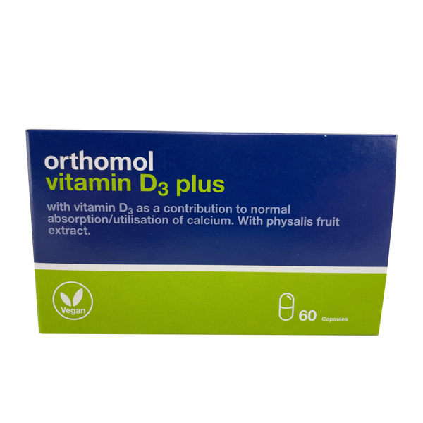 ORTHOMOL VITAMIN D3 PLUS, 60 kapsulių