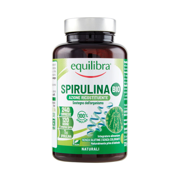 EQUILIBRA maisto papildas SPIRULINA BIO, 240 tab.