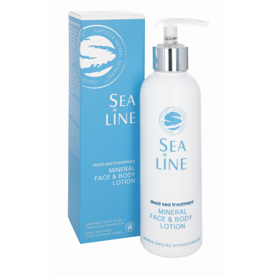 SEA LINE Dead Sea Treatment Mineralinis veido ir kūno losjonas 200ml