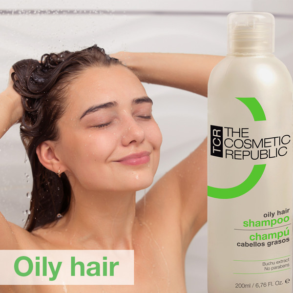 TCR oily hair cleansing shampoo - valomasis šampūnas riebiai galvos odai, plaukams, 200ml