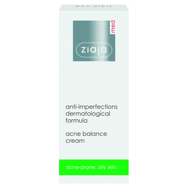 Ziaja Med anti-imperfections veido kremas nuo spuogų, 50 ml