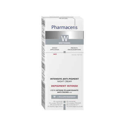 PHARMACERIS W DEPIGMENT INTENSE, naktinis kremas nuo pigmentacijos, 50 ml  paveikslėlis