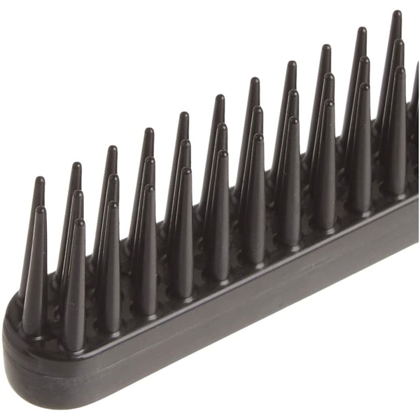 DENMAN D12 Detangle & Tease Comb Black kelių eilių šukos