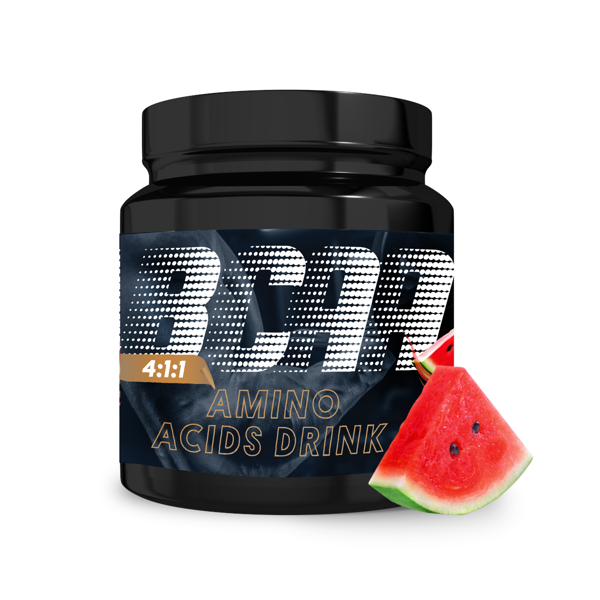 GymON BCAA arbūzų skonio aminorūgščių maisto papildas, 400 g