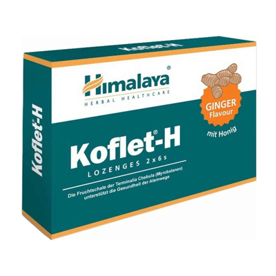 Himalaya Koflet H Ginger 2 x 6 pastilės