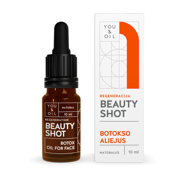 YOU&OIL BEAUTY SHOT. VEIDO SERUMAS. BOTOKSO ALIEJUS/REGENERACIJA 10ml