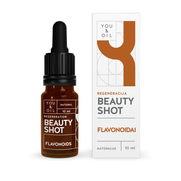 YOU&OIL BEAUTY SHOT. VEIDO SERUMAS. FLAVONOIDAI/REGENERACIJA 10 ml