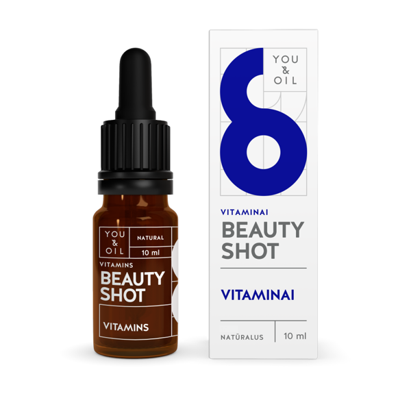 YOU&OIL BEAUTY SHOT. VEIDO SERUMAS. VITAMINAI 10 ml