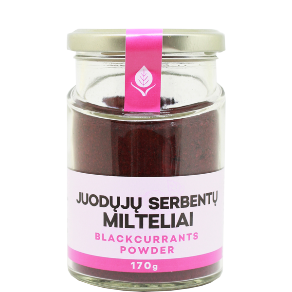 Juodųjų serbentų milteliai, 170 g