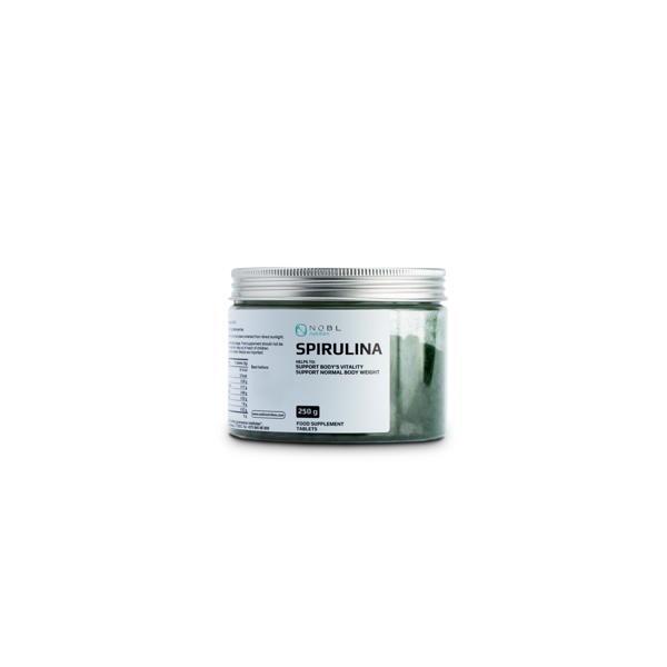 NOBL NUTRITION, SPIRULINA TABLETĖS, 250G