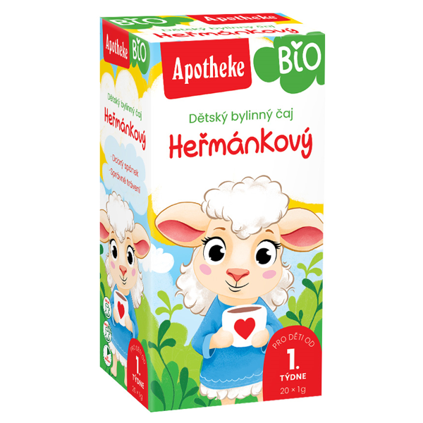 APOTHEKE BIO Ramunėlių arbata vaikams nuo 1 savaitės, 1g N20