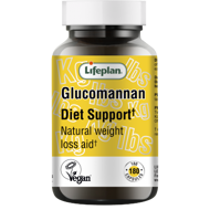 LIFEPLAN GLUCOMANANN DIET SUPPORT, gliukomananas, 180 kapsulių