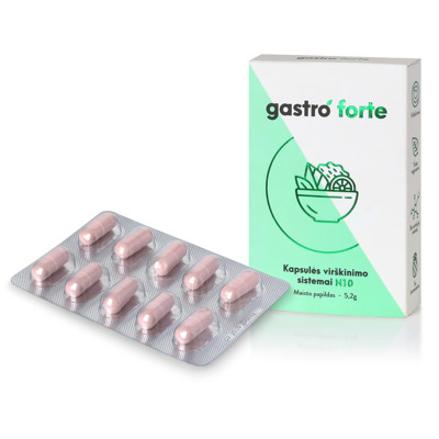 GASTRO FORTE, 10 kapsulių paveikslėlis