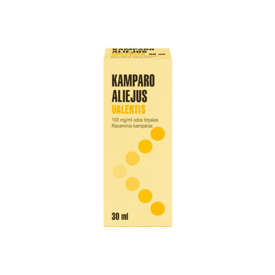 KAMPARO ALIEJUS VALENTIS, 100 mg/ml, odos tirpalas, 30 ml  paveikslėlis