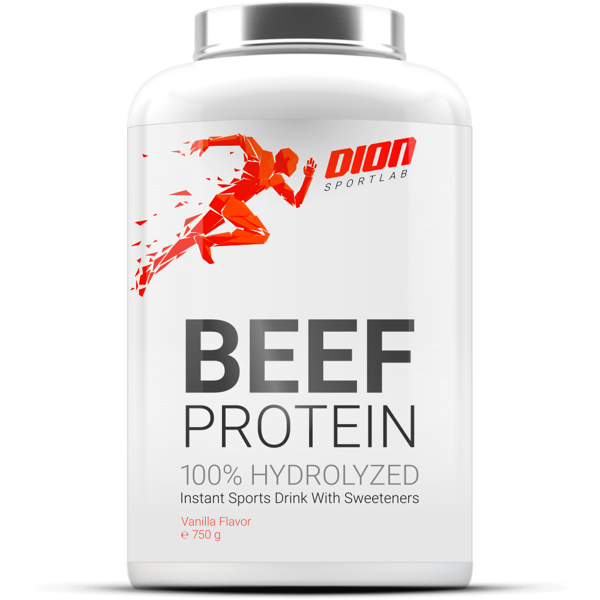 DION SPORTLAB BEEF PROTEIN, Vanilės sk., 750 g