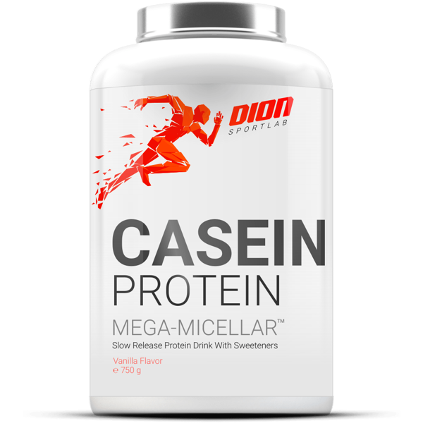 DION SPORTLAB CASEIN PROTEIN, Vanilės sk., 750 g