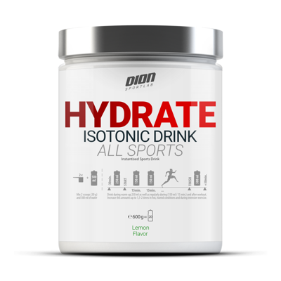 DION SPORTLAB HYDRATE All Sports, Citrinų sk., 600 g