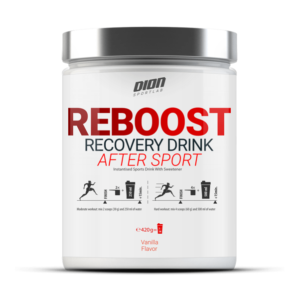 DION SPORTLAB REBOOST After Sport, Vanilinis sk., 420 g