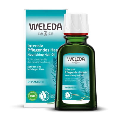 WELEDA, maitinamasis aliejus plaukams su rozmarinais, 50 ml paveikslėlis