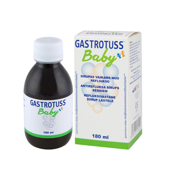 GASTROTUSS BABY, sirupas vaikams nuo refliukso, 180 ml paveikslėlis