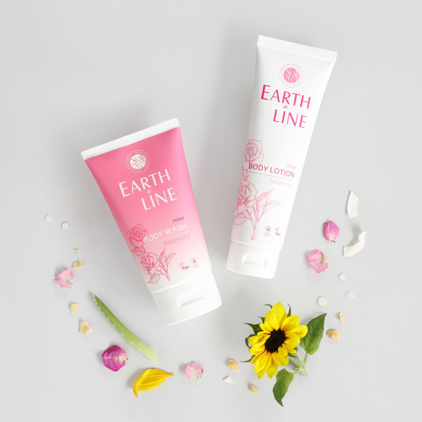 EARTH LINE Kūno losjonas Rose 150ml